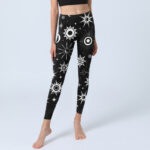 Buddha Stones Sun Moon Star Pattern Print Gym Leggings Women's Yoga Pants - image 6
