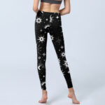 Buddha Stones Sun Moon Star Pattern Print Gym Leggings Women's Yoga Pants - image 7