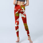 Buddha Stones Crane Mount Fuji Pine Tree Pattern Print Gym Leggings Women's Yoga Pants - image 7