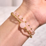 FREE Today: Healing and Compassion Natural Rose Quartz Metal Cuff Bracelet Bangle - image 4