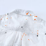 Buddha Stones Summer Ink Splashing Color Men's Button Short Sleeve Cotton Shirt - image 13