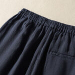 Buddha Stones Casual Plain Drawstring Design Women's Cotton 7-8 Length Pants With Pockets - image 7