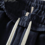 Buddha Stones Casual Plain Drawstring Design Women's Cotton 7-8 Length Pants With Pockets - image 12