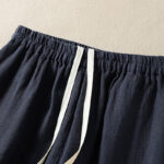 Buddha Stones Casual Plain Drawstring Design Women's Cotton 7-8 Length Pants With Pockets - image 4