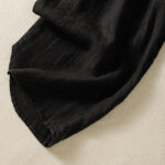 Buddha Stones Casual Plain Drawstring Design Women's Cotton 7-8 Length Pants With Pockets - image 20