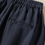 Buddha Stones Casual Plain Drawstring Design Women's Cotton 7-8 Length Pants With Pockets - image 6