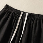 Buddha Stones Casual Plain Drawstring Design Women's Cotton 7-8 Length Pants With Pockets - image 16