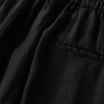 Buddha Stones Casual Plain Drawstring Design Women's Cotton 7-8 Length Pants With Pockets - image 19