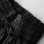 Buddha Stones Casual High Waist Ruffled Drawstring Design Women's Wide Leg Cotton Pants With Pockets - image 20