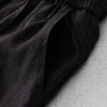 Buddha Stones Casual High Waist Ruffled Drawstring Design Women's Wide Leg Cotton Pants With Pockets - image 21