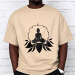Buddha Stones Meditating Buddha Seated on Grass Tee T-shirt - image 10