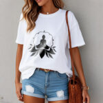 Buddha Stones Meditating Buddha Seated on Grass Tee T-shirt - image 8