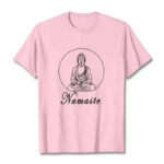 Buddha Stones NAMASTE Buddha Meditating Tee T-shirt - LightPink - 2XL - image 13