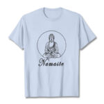 Buddha Stones NAMASTE Buddha Meditating Tee T-shirt - LightCyan - 2XL - image 19