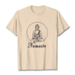 Buddha Stones NAMASTE Buddha Meditating Tee T-shirt - Bisque - 2XL - image 9