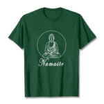 Buddha Stones NAMASTE Buddha Meditating Tee T-shirt - ForestGreen - 2XL - image 11