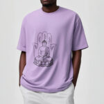 Buddha Stones Meditating Buddha Seated Hand Leaves Lotus Base Tee T-shirt - image 18