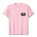 Buddha Stones Yin Yang Lotus Flower Design Tee T-shirt - LightPink - 2XL - image 17