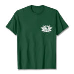 Buddha Stones Yin Yang Lotus Flower Design Tee T-shirt - ForestGreen - 2XL - image 6