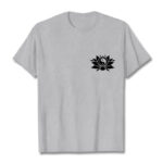 Buddha Stones Yin Yang Lotus Flower Design Tee T-shirt - LightGrey - 2XL - image 11