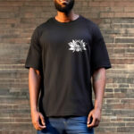 Buddha Stones Yin Yang Lotus Flower Design Tee T-shirt - image 3