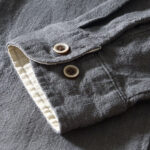 Buddha Stones Causal Solid Color Men's Buttons Long Sleeve Cotton Linen Shirt With Pockets - image 21