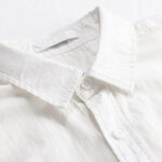 Buddha Stones Casual Embroidery Match Flame Pattern Lapel Men's Short Sleeve Cotton Shirt With Pocket - image 4