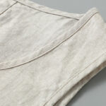 Buddha Stones Summer Casual Solid Color Side Slit Design Sleeveless Men's Linen Vest - image 4
