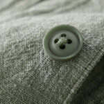 Buddha Stones ommute Fall Solid Color Lapel Men's Long Sleeve Cotton Linen Shirt With Pocket - image 23