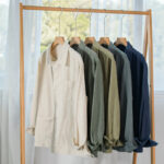 Buddha Stones ommute Fall Solid Color Lapel Men's Long Sleeve Cotton Linen Shirt With Pocket - image 33