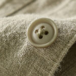 Buddha Stones ommute Fall Solid Color Lapel Men's Long Sleeve Cotton Linen Shirt With Pocket - image 29