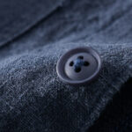 Buddha Stones ommute Fall Solid Color Lapel Men's Long Sleeve Cotton Linen Shirt With Pocket - image 18
