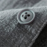 Buddha Stones ommute Fall Solid Color Lapel Men's Long Sleeve Cotton Linen Shirt With Pocket - image 12