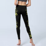 Buddha Stones Lotus Flower OM Symbol Print Gym Leggings Women's Yoga Pants - image 7
