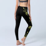 Buddha Stones Lotus Flower OM Symbol Print Gym Leggings Women's Yoga Pants - image 5