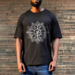 Buddha Stones Mandala Flower Om Mani Padme Hum Sanskrit Mantra Tee T-shirt - image 9