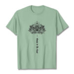 Buddha Stones Choose To Be Kind Geometric Flower Tee T-shirt - PaleGreen - 2XL - image 15