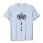 Buddha Stones Choose To Be Kind Geometric Flower Tee T-shirt - LightCyan - 2XL - image 19