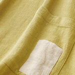 Buddha Stones Colorblock Side Slit  Frog-Button Cotton Linen Half Sleeve Women's Shirt With Pockets - image 13