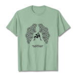 Buddha Stones Pure Color Mandala Om Symbol Pattern Tee T-shirt - PaleGreen - 2XL - image 15