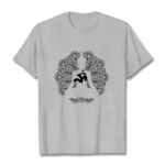Buddha Stones Pure Color Mandala Om Symbol Pattern Tee T-shirt - LightGrey - 2XL - image 20