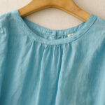 Buddha Stones Casual Plain Women's Crew Neck Design Cotton Polyester T-shirt - image 11