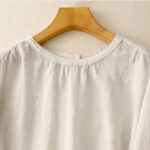 Buddha Stones Casual Plain Women's Crew Neck Design Cotton Polyester T-shirt - image 15