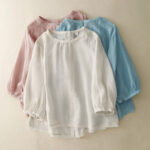 Buddha Stones Casual Plain Women's Crew Neck Design Cotton Polyester T-shirt - image 25