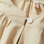 Buddha Stones Casual Plain Button Women's Short Sleeve Cotton Linen T-shirt - image 9