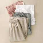 Buddha Stones Frog-Button Hem Slit Design Women's Wide Leg Cotton Linen Pants With Pockets - image 21