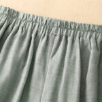 Buddha Stones Frog-Button Hem Slit Design Women's Wide Leg Cotton Linen Pants With Pockets - image 19