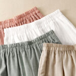 Buddha Stones Frog-Button Hem Slit Design Women's Wide Leg Cotton Linen Pants With Pockets - image 22