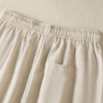 Buddha Stones Casual Embroided Bead Drawstring Women's Wide Leg Cotton Pants With Pockets - image 17