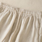 Buddha Stones Casual Embroided Bead Drawstring Women's Wide Leg Cotton Pants With Pockets - image 15